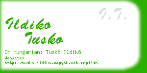 ildiko tusko business card