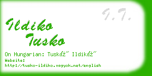 ildiko tusko business card